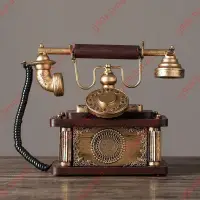 在飛比找蝦皮購物優惠-廠商 限時搶購#歐式復古懷舊老式鐵藝聽筒掛式電話機模型攝影道