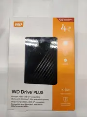 wd Drive Plus 4tb External Portable Hard Drive
