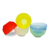 在飛比找PChome24h購物優惠-Mr.home 食用安心-色彩多漾矽膠小碗