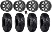 Sedona Rift 15x6 Wheels Black 30" Intersect Tires RZR XP 1000 / PRO XP