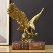 DESHINTKE Golden Eagle Resin Ornaments Statue, Golden Eagle Sculpture Modern ...