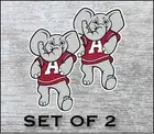 Alabama Crimson Tide Sticker Decal Vinyl SET OF 2 Cornhole Truck Car