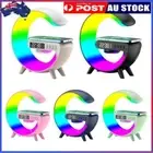 Wireless Speaker Charger Table Lamp with Alarm Clock Night Light LED Table Lamp