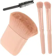 FOYTOKI Travel Makeup Brush Set with Mirror Essentials for Women Soft Bristle Brushes for Eyeshadow Powder and Detail Work Portable and Lightweight Design for Go Makeup