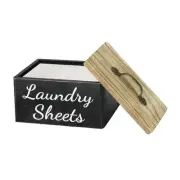Laundry Pods Container for Laundry Room Lint Bin Dryer Sheet Dispenser Farmhouse