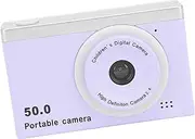 1080P HD Digital Camera, 8X Zoom Dual Lens with 2.4" Screen, Portable Video Camcorder for Selfie Vlogging (Purple)
