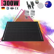 300W Mono Fixed Solar Panel Kit 12V 300 Watt Battery Charging Caravan Camping RV