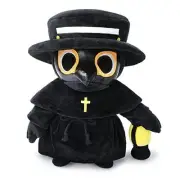 Plague Doctor Plush Toy, 16" Big Weighted Spook Cute Stuffed Plushie Pillow