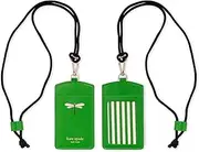 [Kate Spade New York] Kate Spade York ID Badge Holder with Lanyard, Vegan Leather Slim Card Wallet, Name Tag Case for Work, School, or Travel, Dragonfly Flight 232733