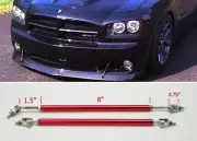 Red 8"- Adjustable Rod Support for Land Rover MINI Bumper Lip Diffuser Spoiler (for: Land Rover)