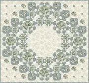 New Pieced Applique Quilt Pattern CIRCLE OF LOVE 52"x52"