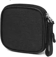 Mini Pouch Case for Phone Charger Airpods Cables Earphones MagSafe Power Adapter Keys Keychain Super Small Accessories Storage Organizer Tech Bag, Coin Purse Wallet, Zipper Pocket