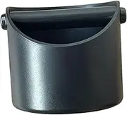 Folpus Espresso Knock Case Coffee Grounds Bucket Practical Large Capacity Espresso Dump Bin Coffee Grind Knock Box for Cafe Kitchen, Black