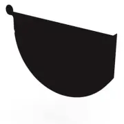 NSW NEW Stratco Smoothline Gutter Stop End Ebony