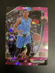 2020-21 RJ HAMPTON PANINI PRIZM DRAFT PICKS RC ROOKIE PINK ICE PRIZM