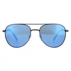 Bolle Sunglasses Evel 12536 Matte Black Offshore Blue Polarized