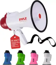 Megaphone Speaker PA Bullhorn with Built-in Siren - Adjustable Volume Control...
