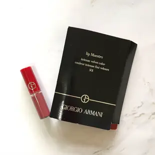 專櫃正貨💯Giorgio Armani 奢華絲絨訂製唇萃 400 500 501/緞光水唇膏精巧版