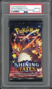 2021 Pokemon SWSH Shining Fates Booster Pack Charizard Art PSA 10 Gem Mint
