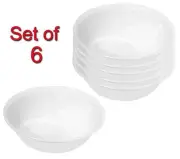 Corelle Livingware Soup/Cereal Bowl, Winter Frost White, 18-Ounce (6)