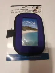 Sport Arm Band Case Adjustable Fits iPhone 5 & 6 Samsung Galaxy S5 & S4 Blue