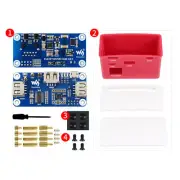 PoE Case Ethernet HUB HAT Starter Kit for RPI 0 Raspberry Pi Zero 2 W WH 0W V1.3