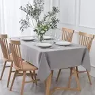 maxmill Rectangle Textured Tablecloth Waterproof Spillproof Wrinkle Free Tabl...