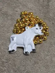 2025 Mardi Gras Krewe Of Rex Float Bead Boeuf Gras