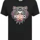 [二手] KENZO Tiger 虎頭字母印花黑色短袖Tee T恤 全新 S號