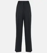 [The Row] The Row Encore wool flared pants AU 8 black