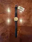 NWT Women's Relic Fossil Watch With Gold Dial & Numbers & Genuine Leather Strap