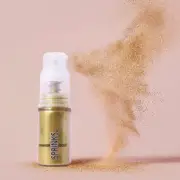 Edible Dust Spray Pump Shimmer Gold Micro Fine Glitter Easy to Use for Cakes Cup