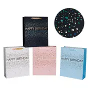 bulk 24 Xlarge Elegant Sparkle Birthday Gift Bag Assort 42cm