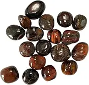 VIE Tumbled Crystals, Pack of 12, Red Tiger's Eye