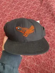 NWT Vintage 1980s MLB Baltimore Orioles Fitted Wool Hat Size 7 3/8 Made In USA