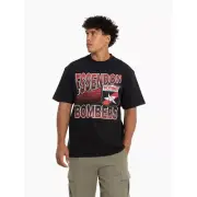 NEW Essendon Bombers Mitchell & Ness Inline Stack Tee