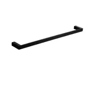 Elegant Single Towel Rail - 600mm (Black)