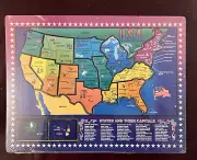 Wooden USA Map Puzzle for Kids United States US Map Puzzle