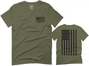 [VICES AND VIRTUESS] Vintage American Flag United States of America Military Army Marine us Navy USA for Men T Shirt