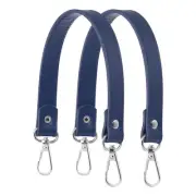 13" Leather Purse Strap Replacement Gold Buckle for Handbag(2 Pack, Navy)