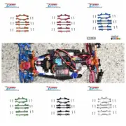 Steel Front + Rear + Steering Adjustable Tie Rod for LOSI 1/18 Mini-T 2.0 RC Car