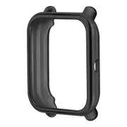 TPU Watch Case Cover Metal Texture Design Watch Cover for Amazfit Bip Lite BLACK COLOR