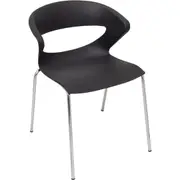 RAPIDLINE TAURUS INDOOR HOSPITALITY CHAIR 440mmH x 430mmW x 435mmD Black