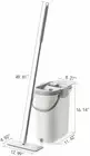 Microfiber Flat Mop and Bucket Set Floor Cleaner with Pads Wet Dry Floor Tile