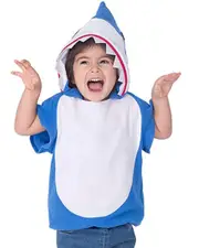 Blue Shark Top Toddler Costume