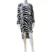 BNWT SASS & BIDE Dystopian Dreaming Zebra Print Dress Size AU8