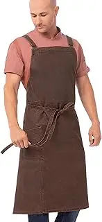 [Chef Works] Men's Denver Chefs Cross-Back Bib Apron