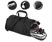 Gym Bag, Sports Gym Duffel Bag With Dry Wet Pocket And Shoes Compartment Travel Holdall Bag For Men And Women