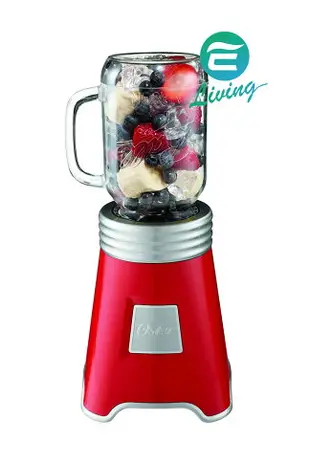 OSTER MASON JAR 隨行杯果汁機1機+2杯(紅色) #48449【APP下單9%點數回饋】
