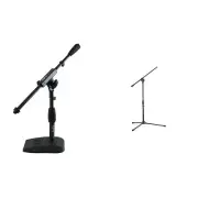 Gator Frameworks Short Weighted Base Microphone Stand with Soft Grip Twist Cl...